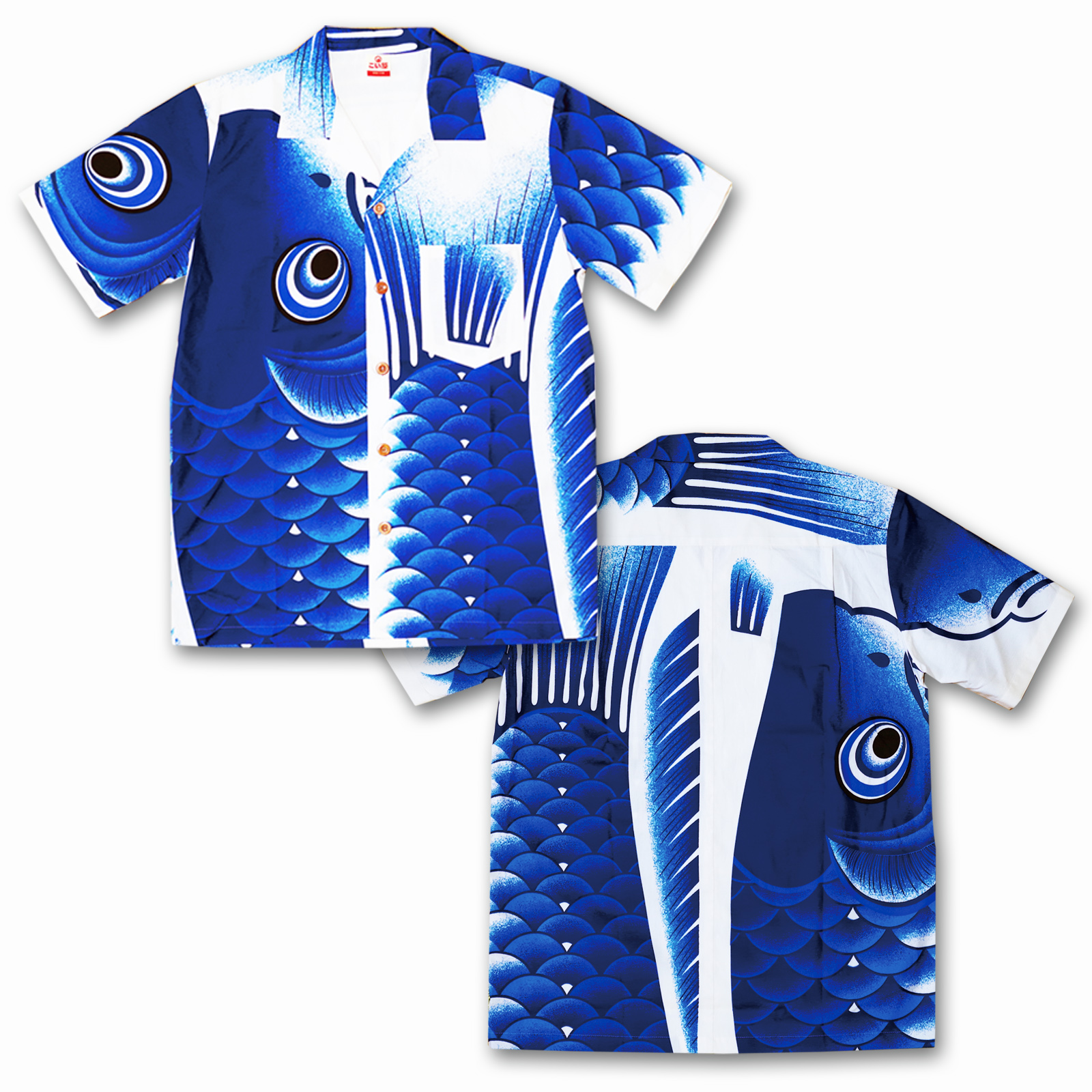 Aloha Shirt Blue without Gold