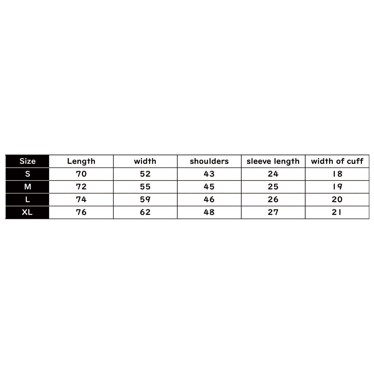 Aloha Shirt Size