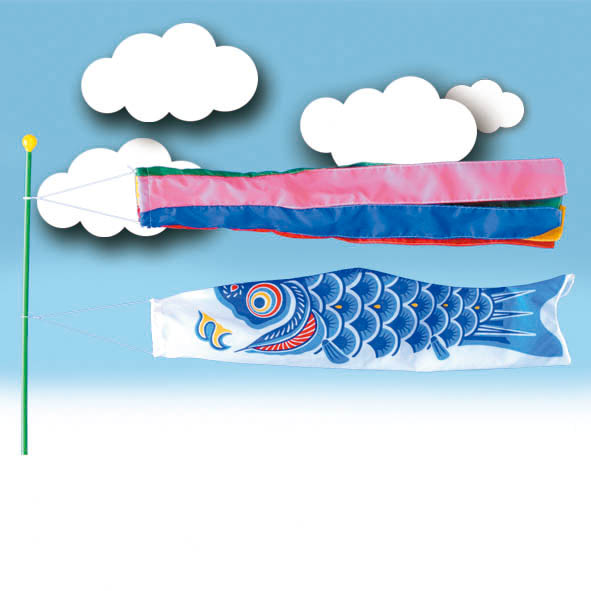 Banboo Pole Koinobori Flag1
