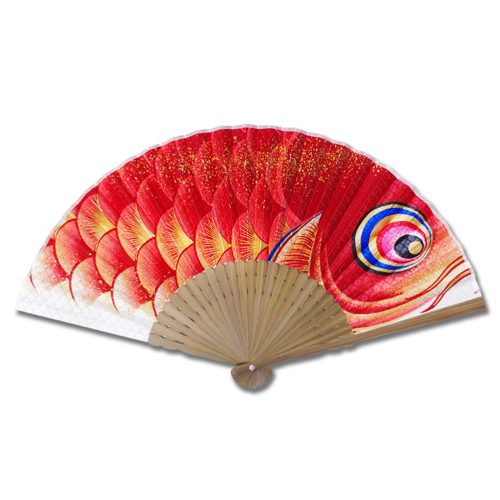Folding Fan Red Right