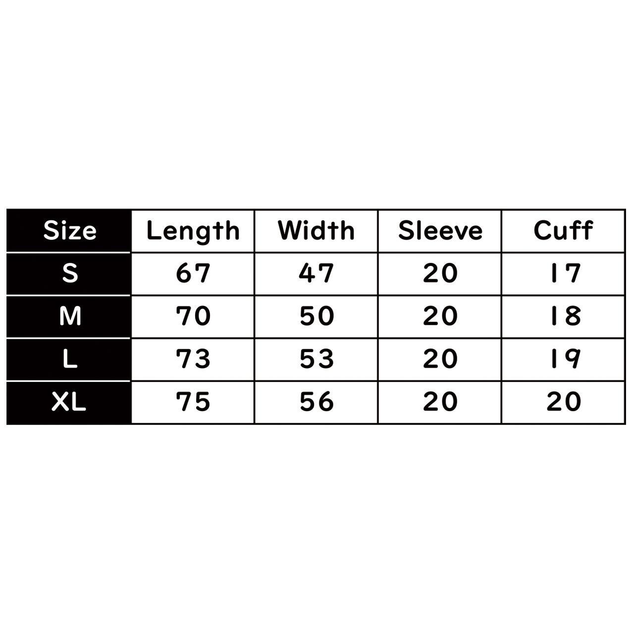 T-Shirt Size