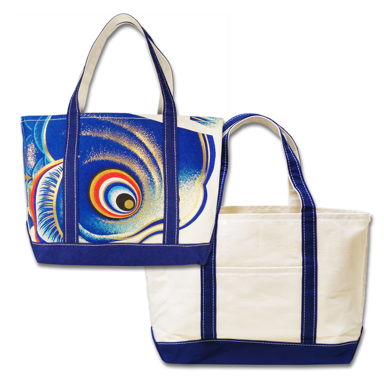 Hand Print Tote Bag Right Facing