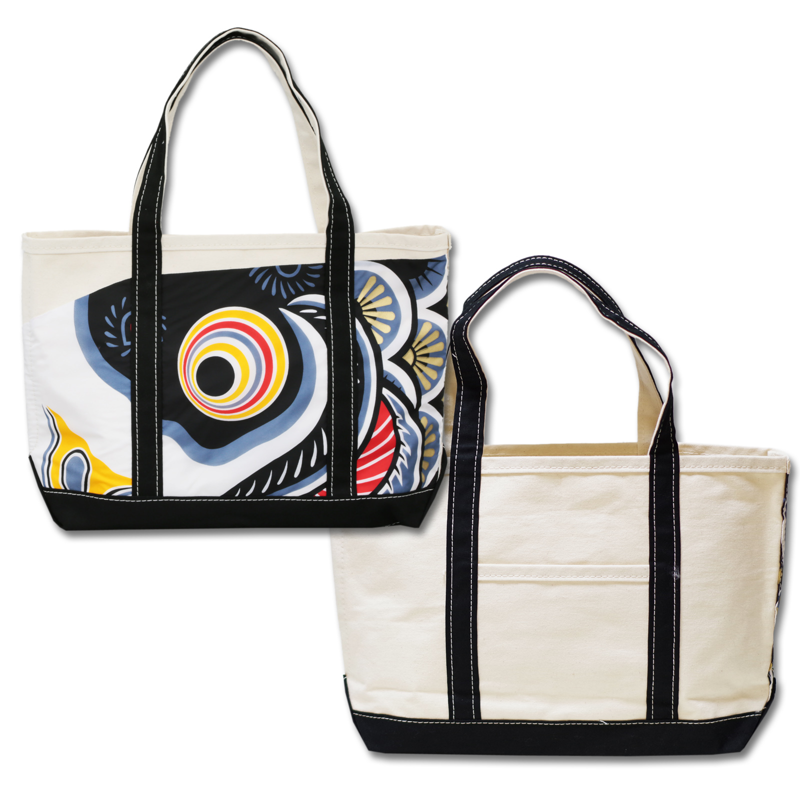 Tote Bag Black Large Size Left Facing